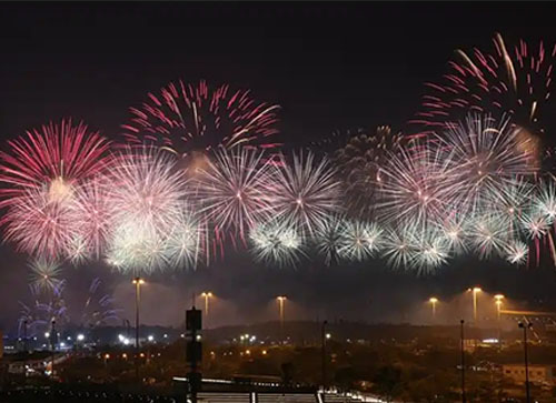 罗平县焰火晚会